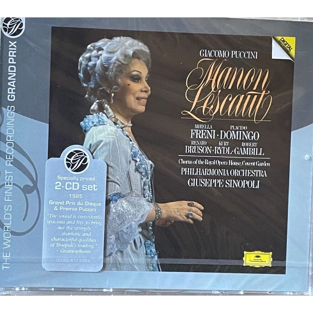 Puccini Manon Lescaut 2-CD Box Set Sinopoli Freni Domingo Deutsche Grammophon